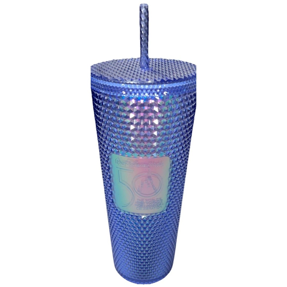 Disney World 50th Anniversary Celebration Starbucks Studded Tumbler Cup‎ CLEAN